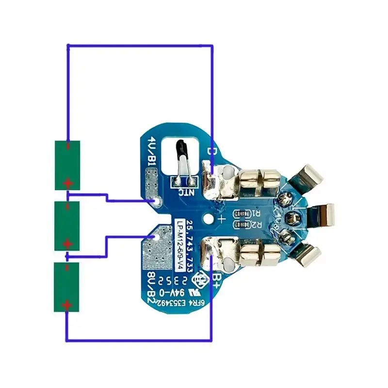 GYTB-PCB Protection Circuit Board Plastic Case For Lithium Battery For 12V 1.3Ah 1.5Ah 48-11-2411 Li- Battery
