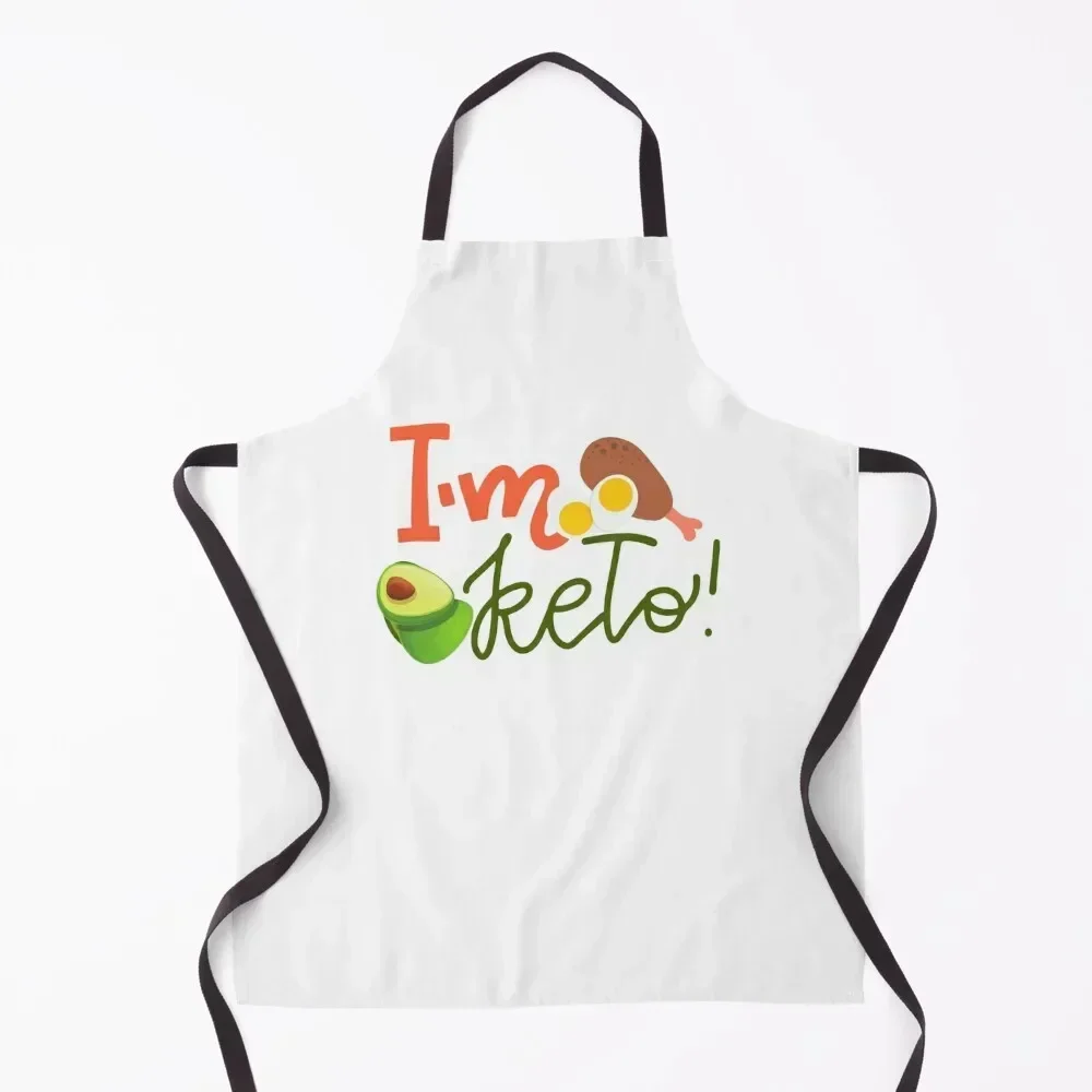 

I'M KETO shirts! Apron Nursing Women's Home Clothes manicurist Men's Kitchen Apron