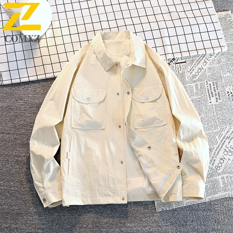 

COMXZ Men Baseball Uniform Jacket 2025 Lightweight Comfortable Korean Fashion Outdoor Sport Travel Jacket Streetwear Chaqueta
