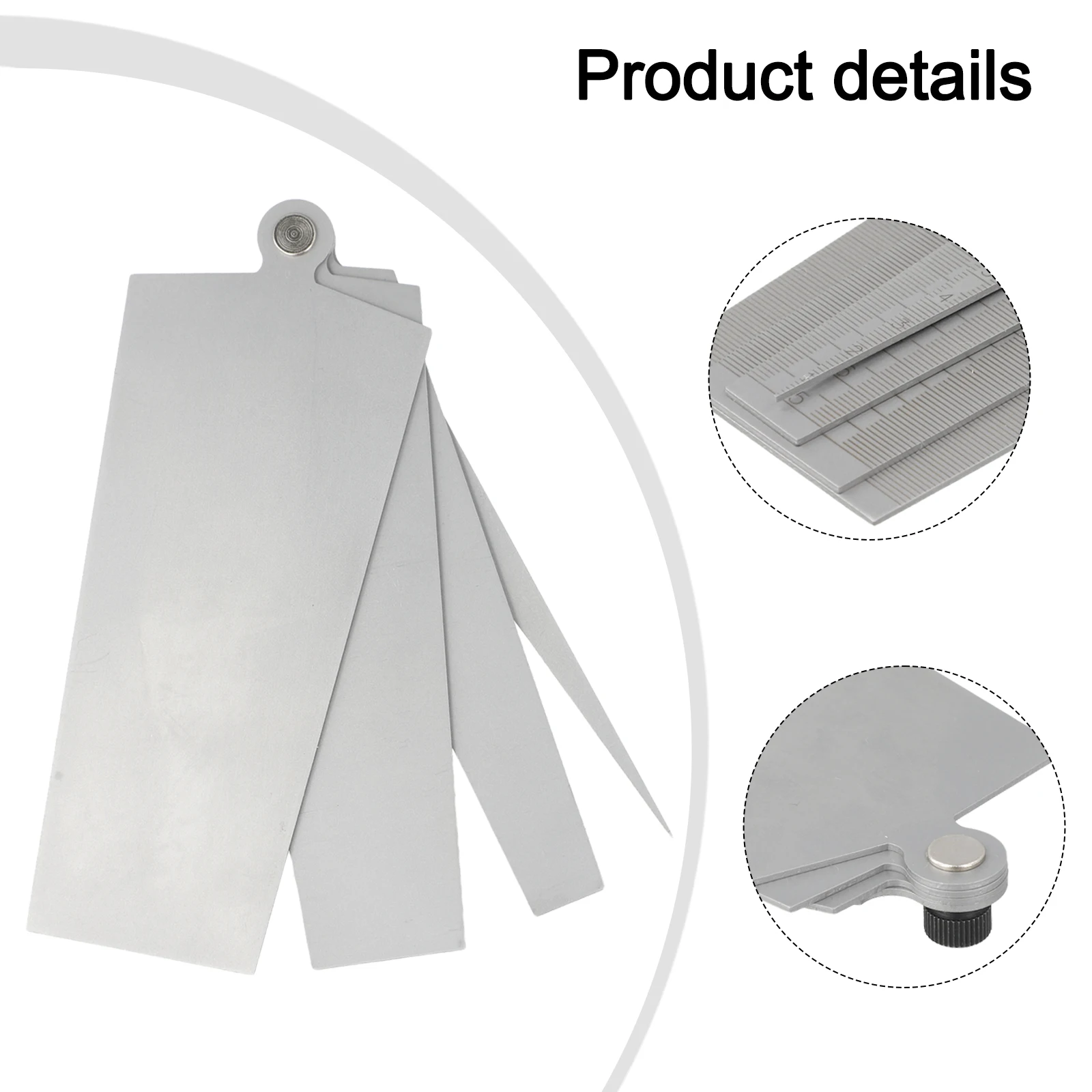 Gap Ruler Taper Gauge Aperture Compact Exquisite Feeler Lightweight Metric Scale Long Lasting Practical Brand New