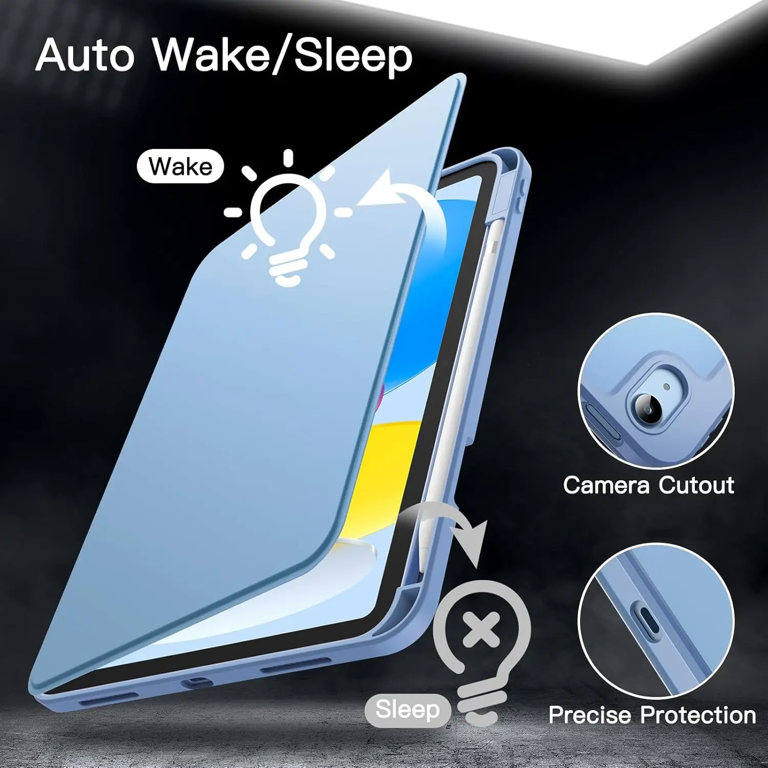 360° Rotating Case For iPad 9.7'' 10.2'' 5 6 7 8 9 10th 11th 10.9'' 11'' Air 1 2 3 4 5 6 7 Pro 11 12.9 13 2024 2025 Mini 6 7