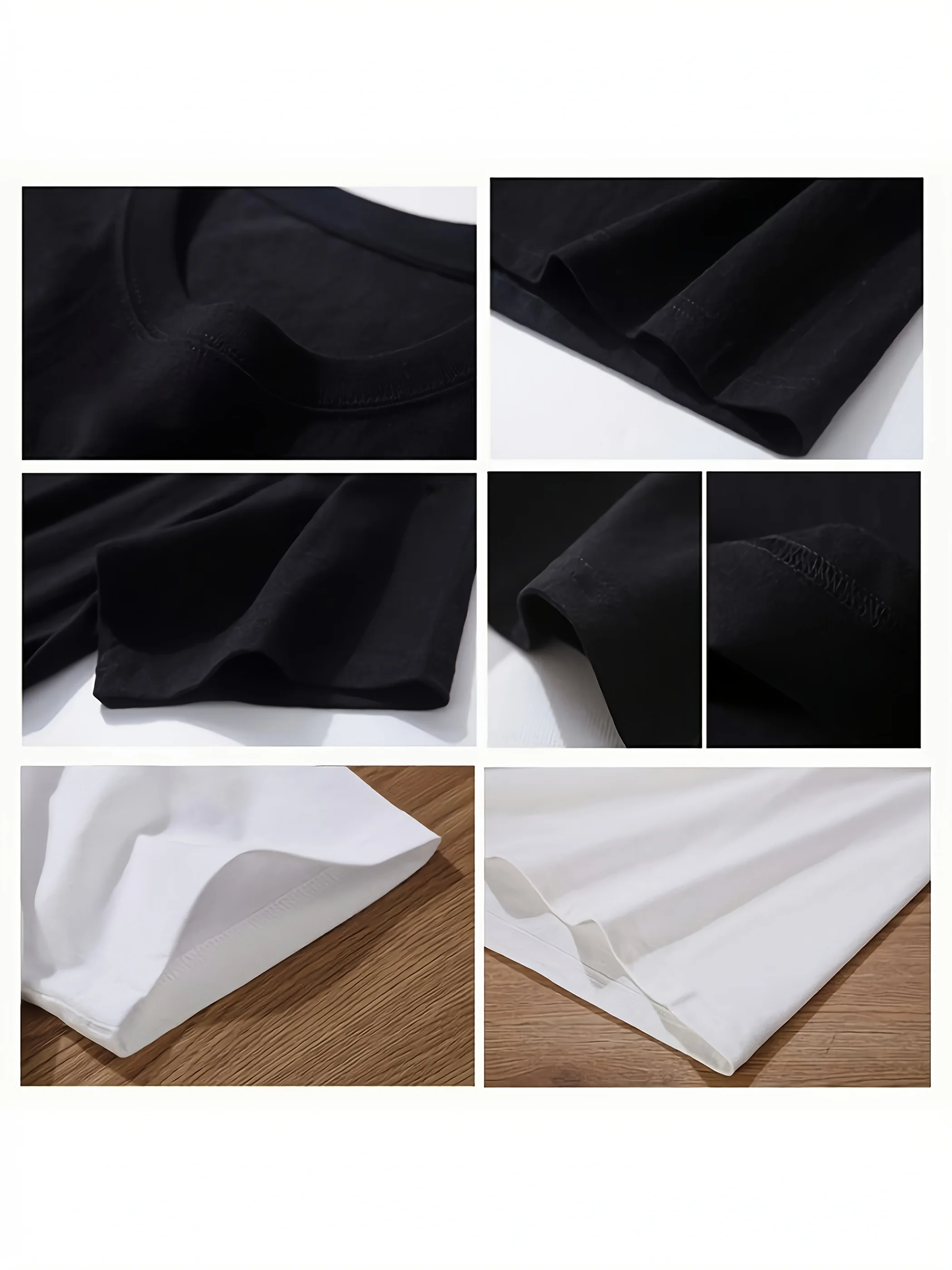 تي شيرت أسود أبيض ووردي ريترو 80s Pop Art Santa Claus مع طباعة شعار THUG LIFE - 100% بأكمام قصيرة قابلة للتنفس Casu #2