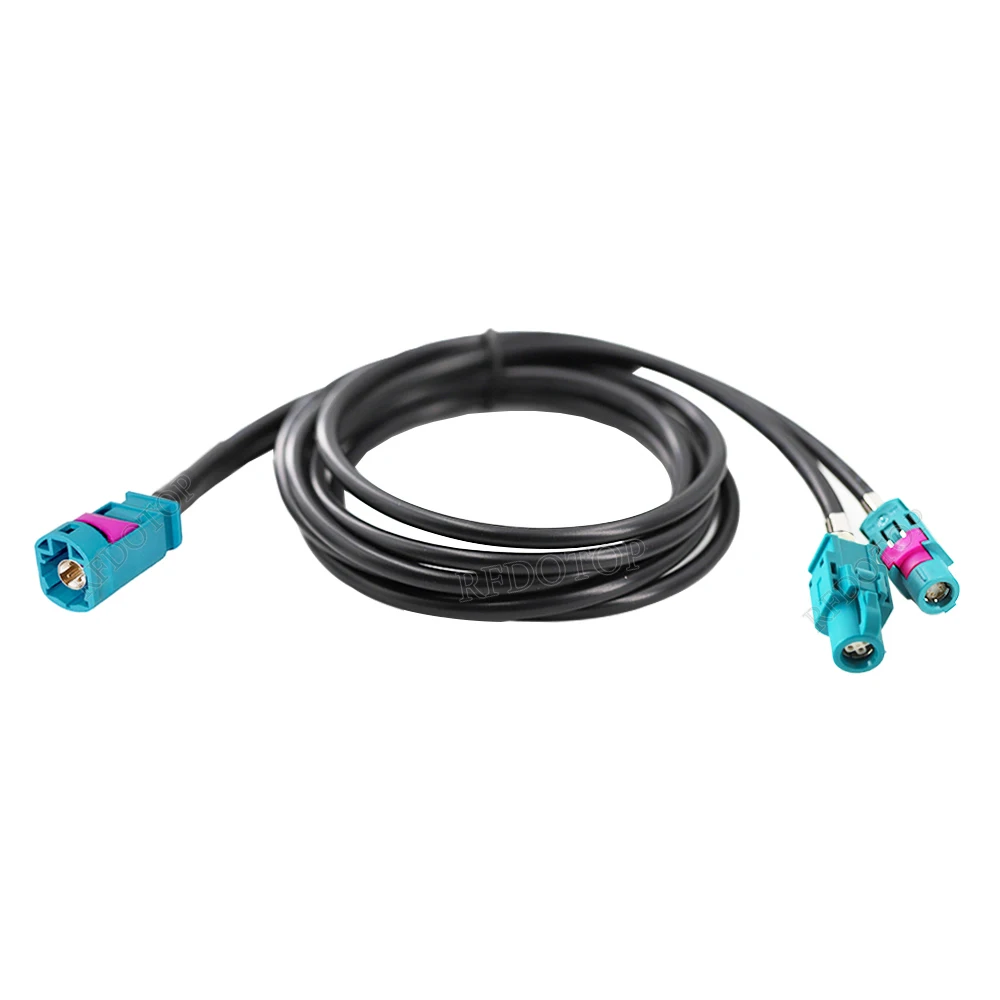 Y Type 1 to 2 Splitter HSD LVDS Cable 4 Pin Code Z Male Plug to 2*Female Connector Wire Video Line, Connector Can Be Customized