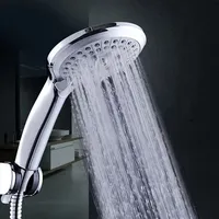 High Quality 5 Modes Round Rain Shower Head with Hose Sets Shower Holder for Bathroom Shower Accessories  Douche