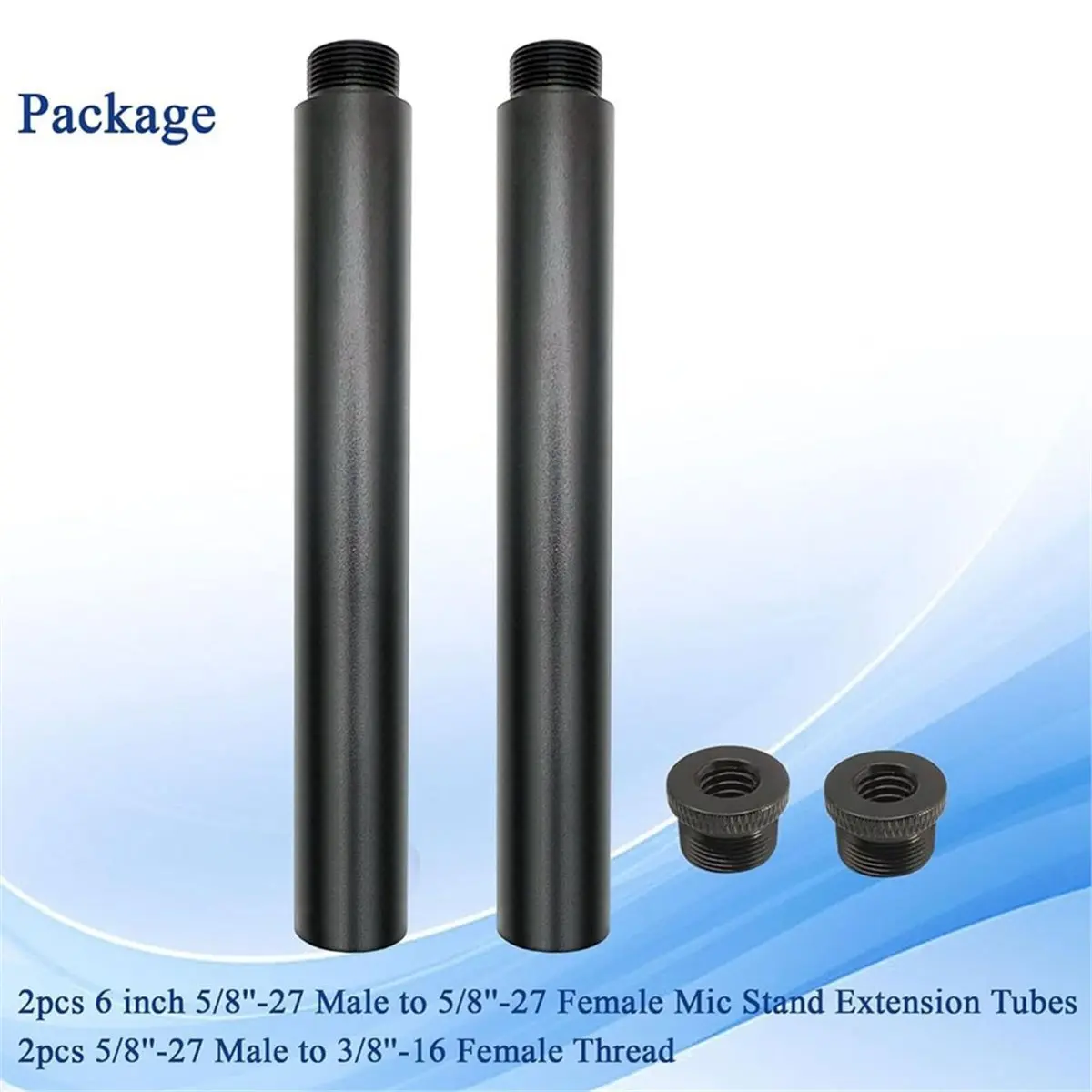 【A75T】 Mic Stand Extension Tube with 3/8