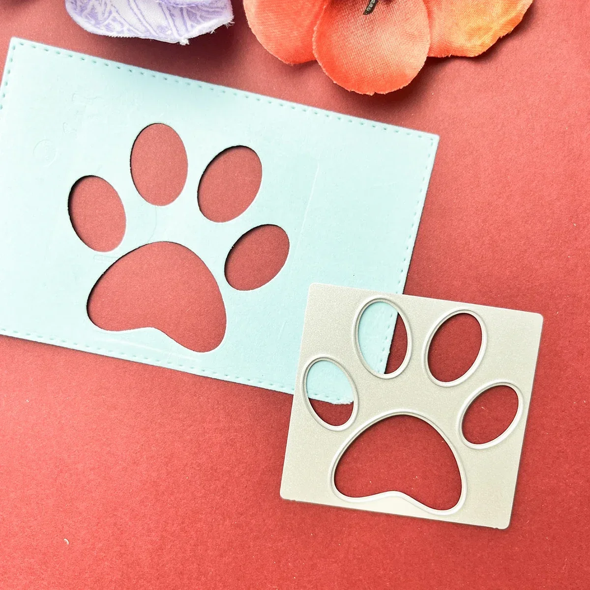 Matrices de découpe en métal pour la fabrication de cartes, pochoirs de découpe, bricolage, Scrapbooking, Album décoratif, gaufrage en papier, chien, ours, patte d'art