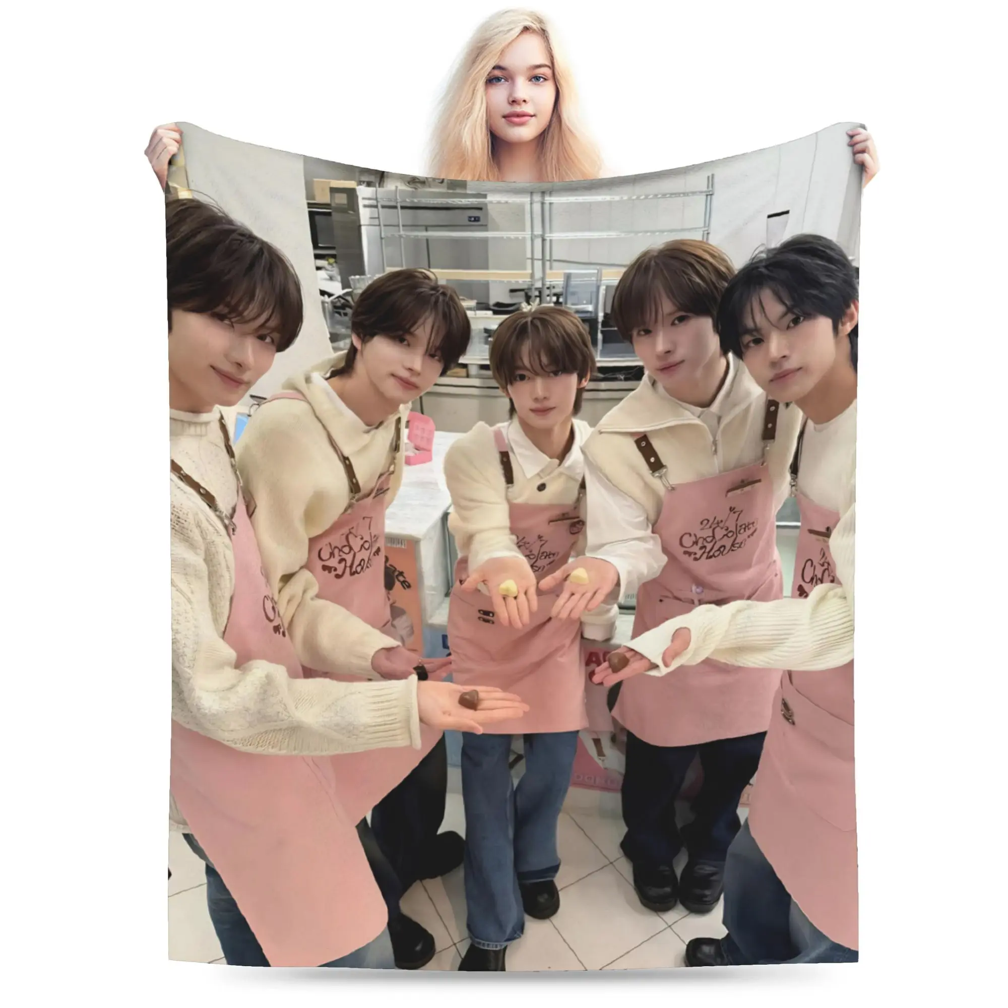 TWS boy group Blankets Fleece  Comfortable Lightweight Thin Throw Blankets for Bed Quilt