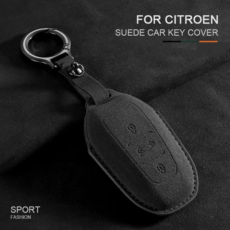 

Suede Car Key Case Cover Shell For Citroen C1 C2 C4 C6 C3-XR Picasso Grand DS3 DS5 For Peugeot 2008 3008 4008 5008 308 408 508