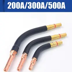 Arc Welding Torch Elbow 200A/350A/500A Copper Brass Gas Size Accessories Welding Torch 3 Shielded M2S4