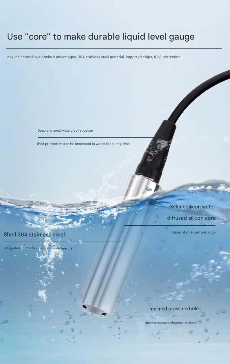 ตัวควบคุมแสดงระดับน้ำในถังดับเพลิง ถังน้ำรถบ้าน พร้อมเกจวัดระดับน้ำแบบจุ่มใต้น้ำ และเครื่องส่งสัญญาณระดับน้ำแบบไฮโดรสแตติก