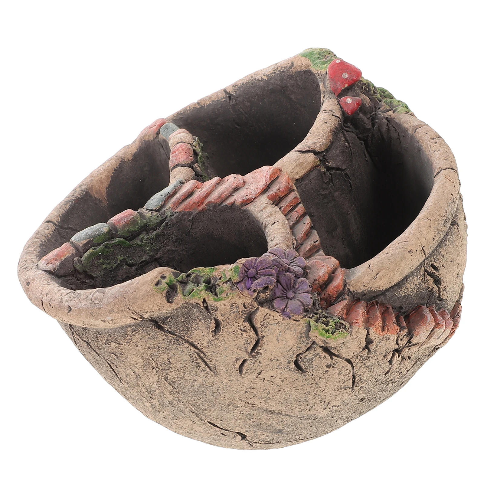 

Creative Cement Succulent Planter Drainage Holes Small Flower Pot For Indoor Desktop Garden Decor Mushroom Style Mini Plant