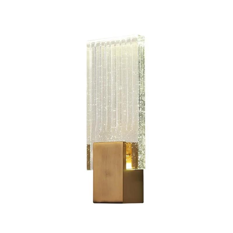 Pequeno e moderno luxo cristal parede de iluminação bronze led leitura do hotel ao lado da arte decoração lâmpada parede cobre arandela faróis