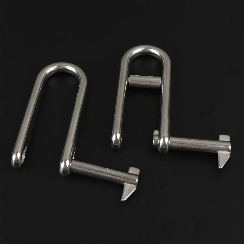 Ultimate Strength Stainless Steel Long Swivel Pin Shackle for Varied Environments
