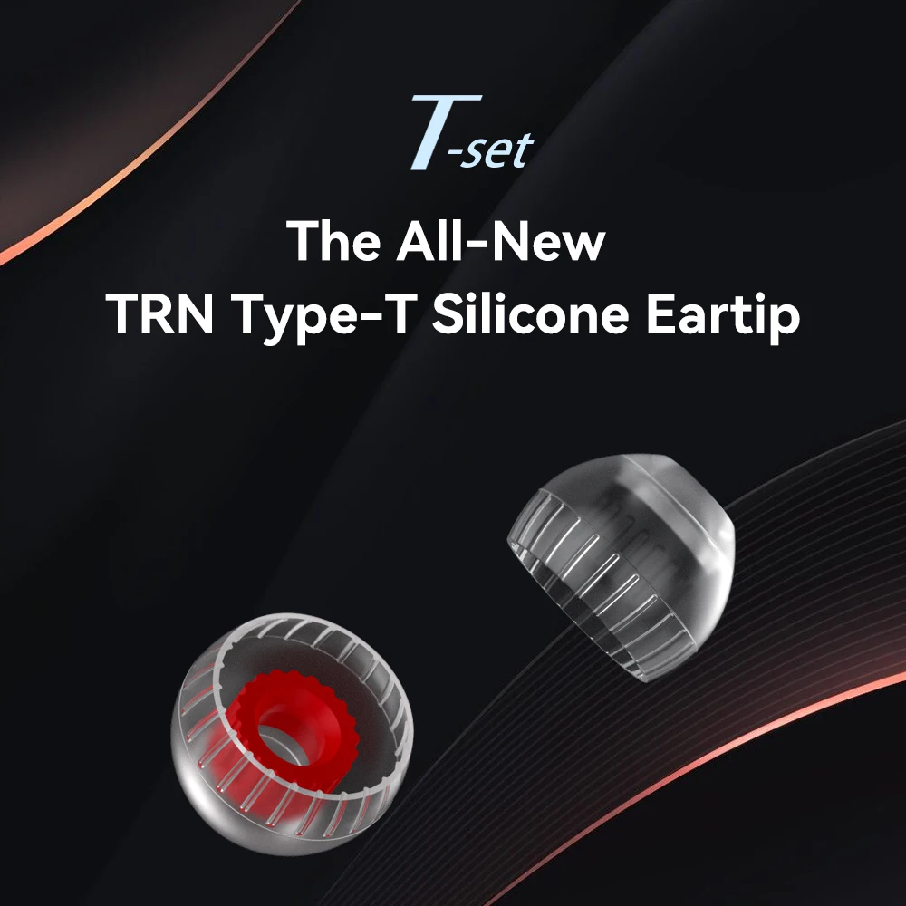 TRN T Ear-Tips Silicone Eartips Memory Earplugs Double Support Structure Earphone 3 Pairs Headphone Headset Earbuds Headphone