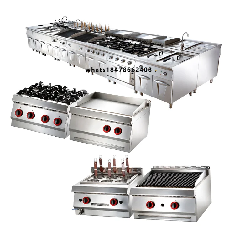 Commercial Hotel Western Kitchen Equipment Stainless Steel Restaurant Equipment Kitchen Commercial Fast Food