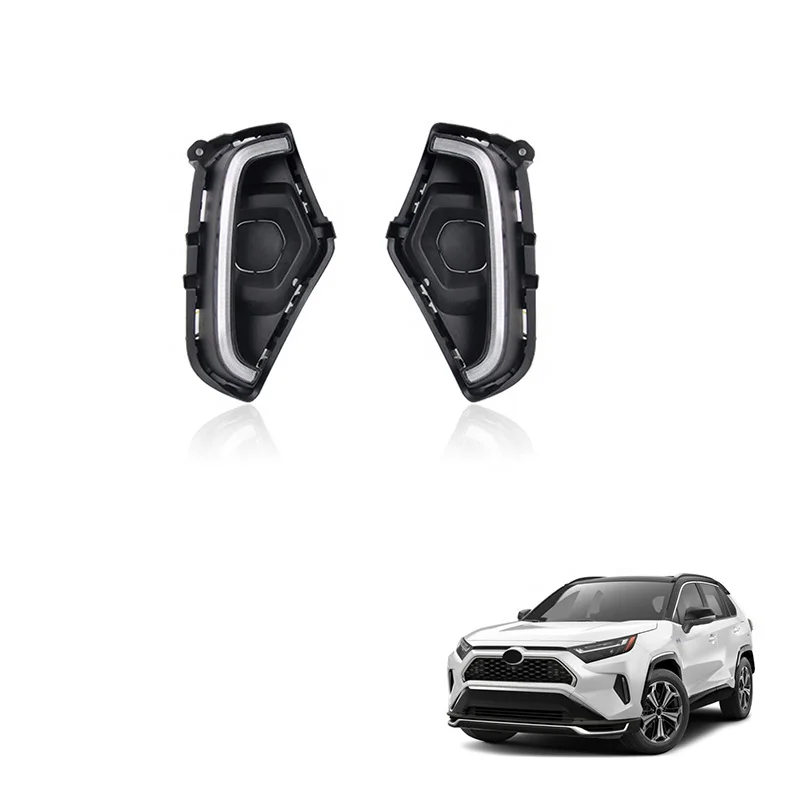 

Spedking LED Dynamic Daytime Running Lights for RAV4 2019-2021 DRL Fog Lamp with Dynamic Turn Signal Lamps Type B