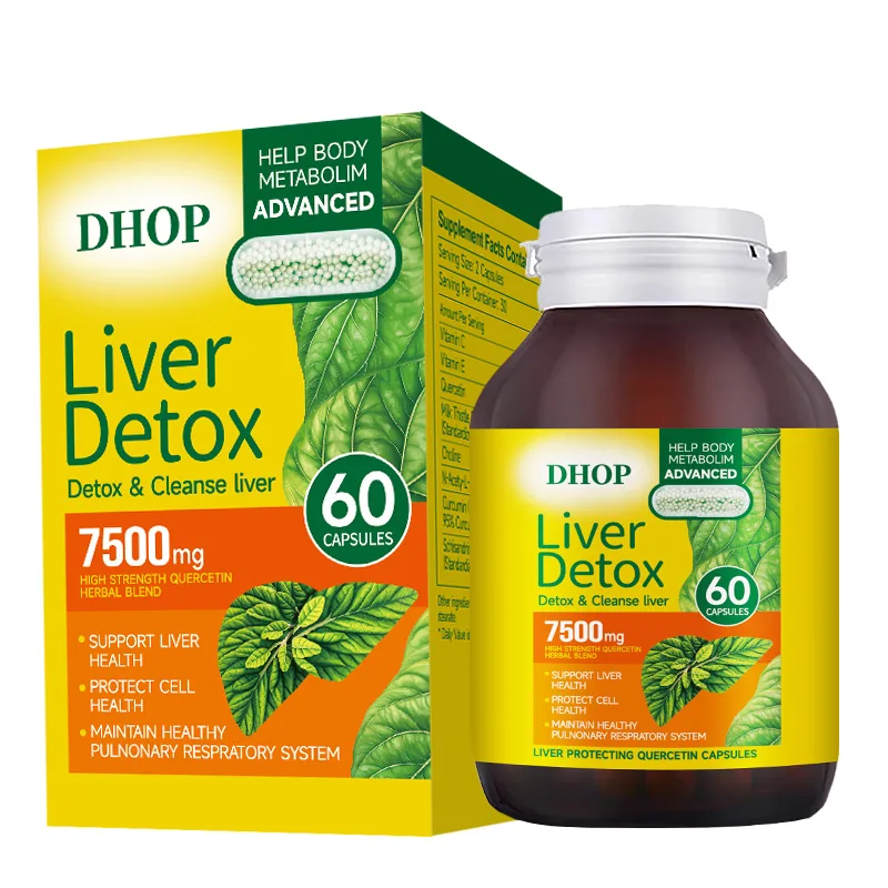

DHOP Liver Detox 60 Capsules Supplement for Liver Cleanse And Repair Health And Wellness Supplement