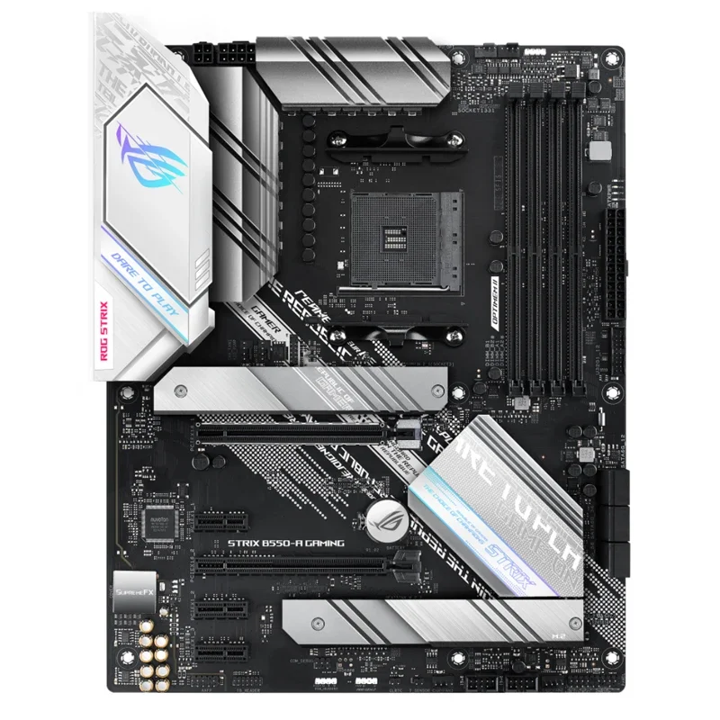 

ASUS ROG STRIX B550-A GAMING Gaming Motherboard With PCIe 4.0 Connectivity,for 3rd Gen AMD Ryzen CPUs, Dual M.2, 2.5 Gb Ethernet