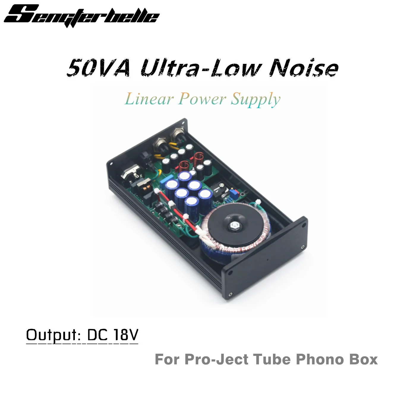 PT2 50VA DC18V HiFi Ultra-Low Noise Linear Power Supply For Tube Box & Phono Box Amplifier Upgrade Power