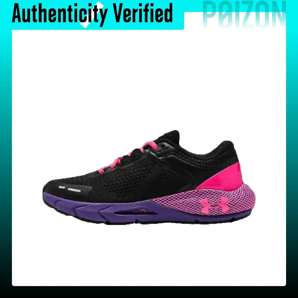 Under Armour HOVR Phantom Abrasion Resistant Lightweight Low top Casual Running Shoes Women's Black Pink 3028447-002