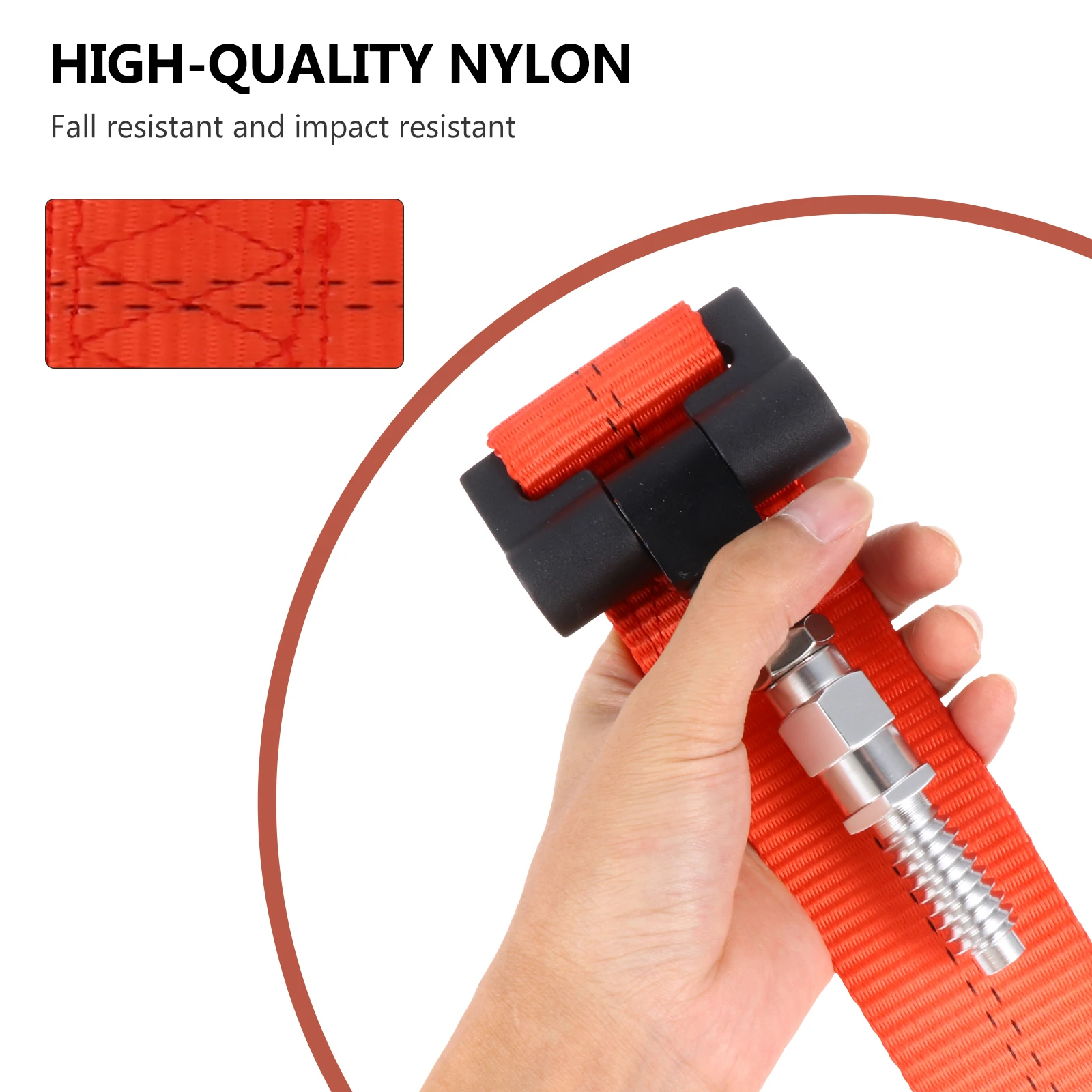 Trailer Belt Car Tow Strap Modified Supplies Tools Aluminum Alloy Lightweight Safe Anti Theft Portable Storage