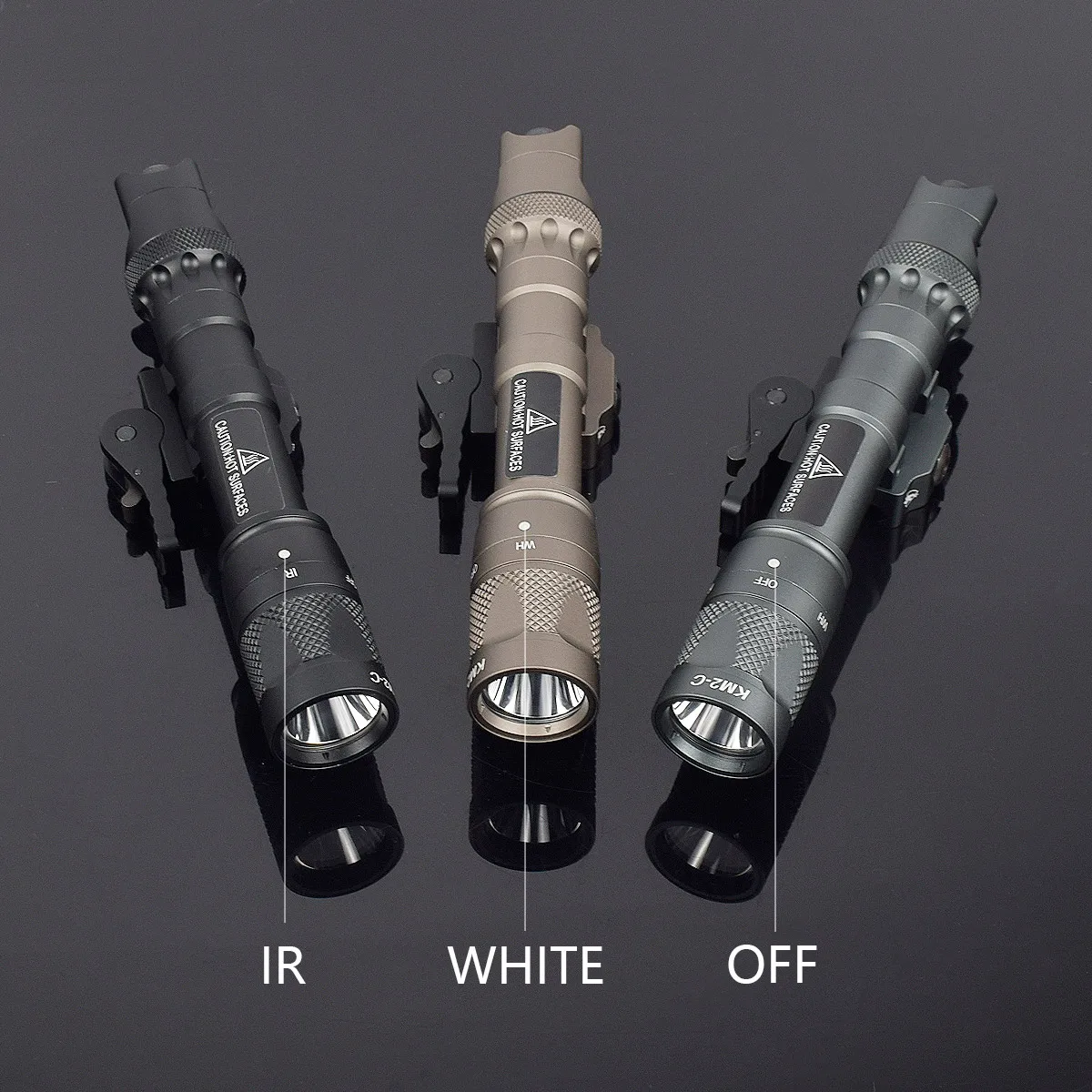 Tactical Airsoft M300 M600 M323V M622V IR Surefire Scout Light Weapons Light LED Flashlight Infrared Hunting with QD Mount