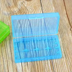 Battery Storage Box Batteries 18650 Li-Ion Container Organizer W2F Plastic Blue Green