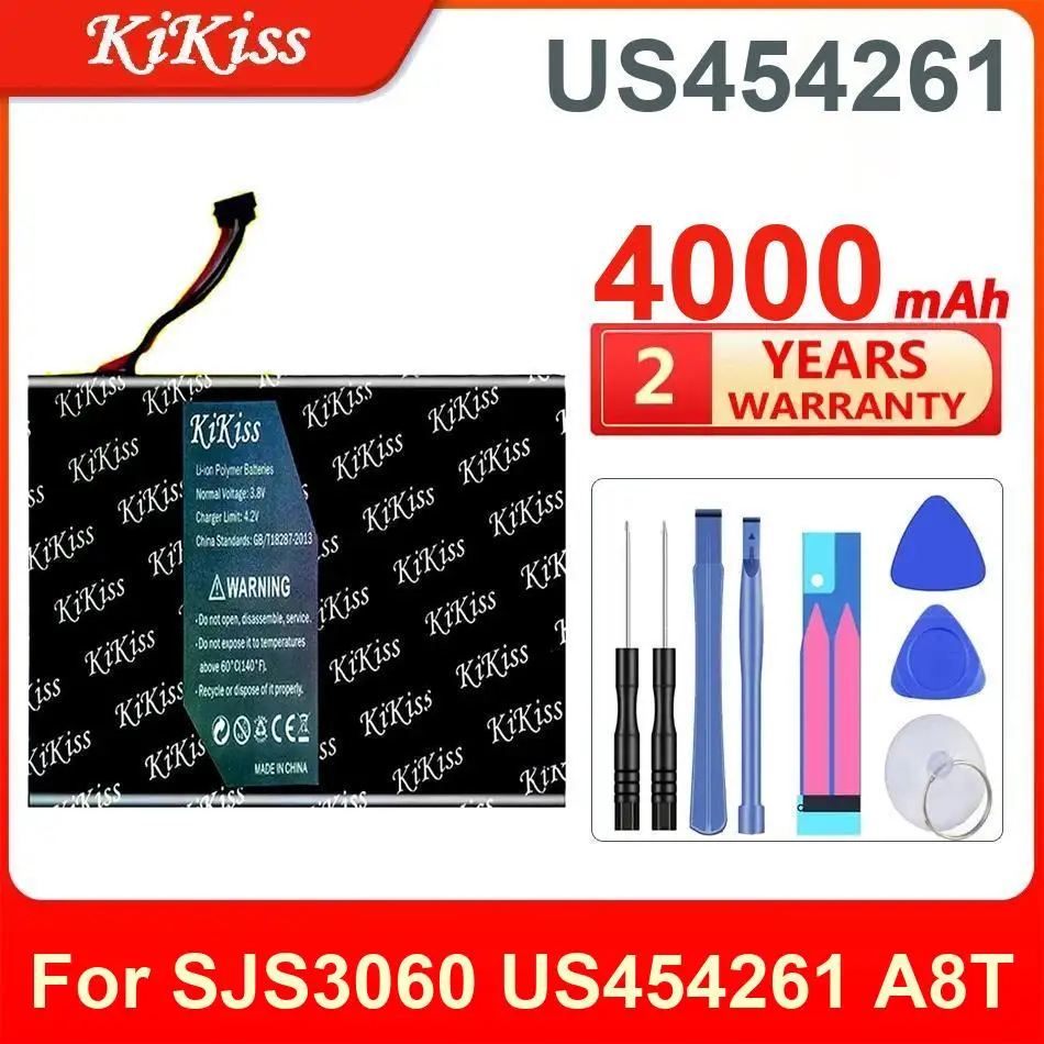 

4000Mah Kikiss Battery US454261 Fit For SJS3060 A8T