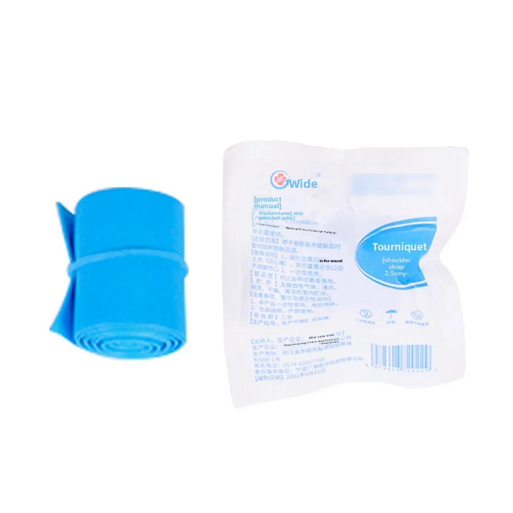 عاصبة للاستعمال مرة واحدة - عاصبة سيليكون للطوارئ بشريط ضخ IV وضغط الدم مع إبزيم سريع التحرير #5