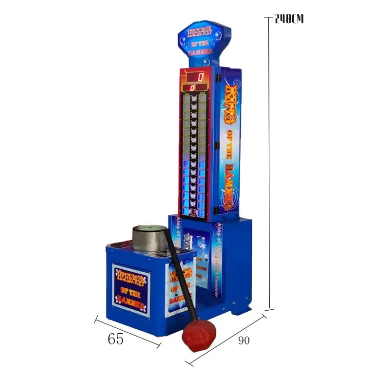 Popular Hammer Hitting Game Coin Operated King of Hammer Arcade Redemption Game Machine