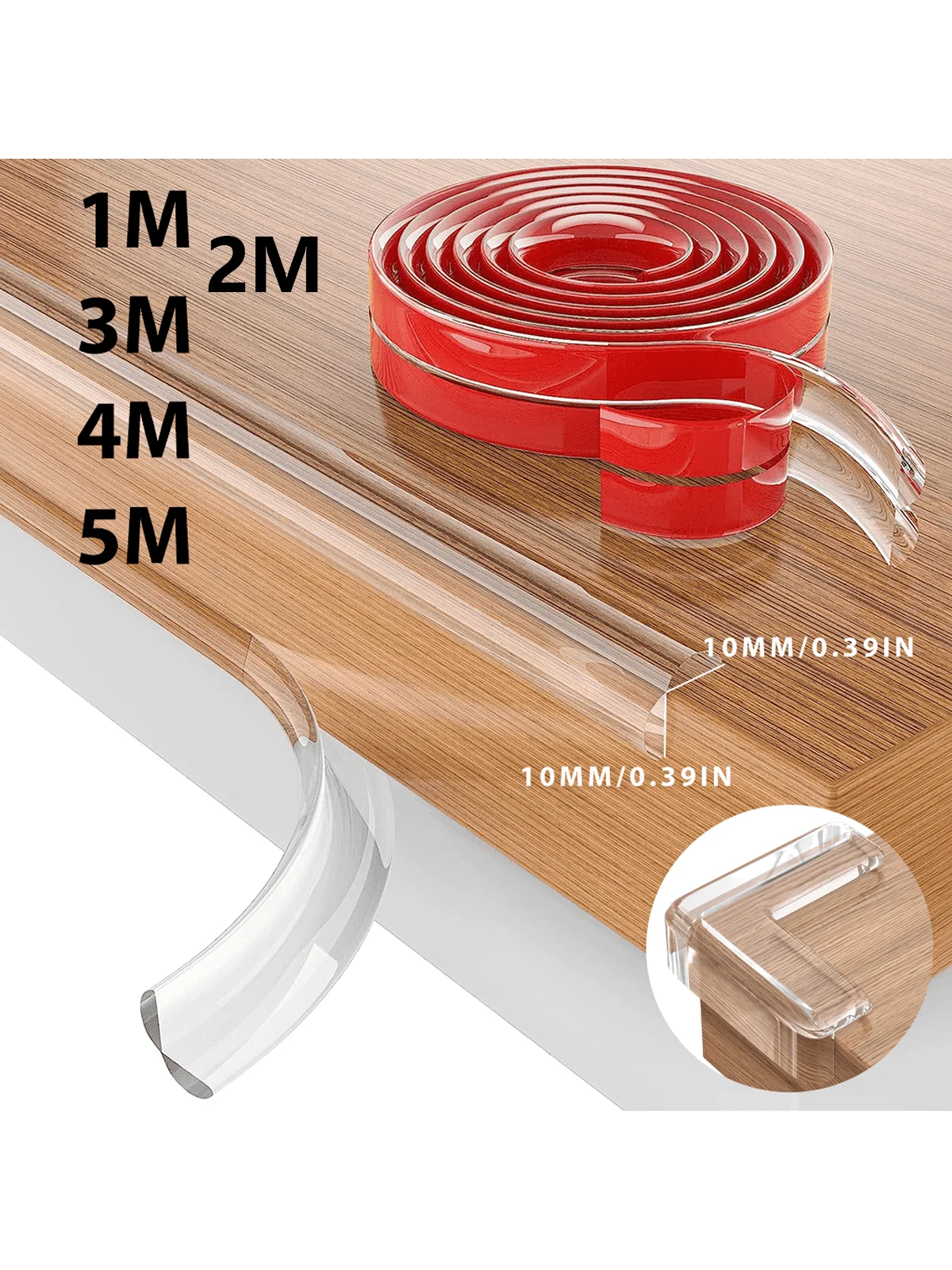 1m/3m/4m/5m Proofing Edge Protector Strip L Corner Protectors Table Corner Protectors for Furniture Guards | Proof Corners and E