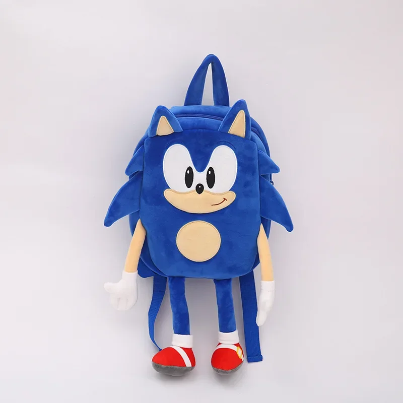 Sonic Plush Backpack Supersonic Mouse Hedgehog Sonic Kid Nak Doll Soft Stuffed Plush Children's Christmas Toys Birthday Gifts