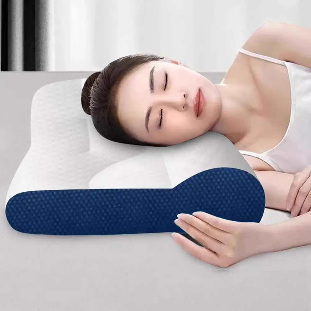 Memory Foam Neck Support Pillow Neck Pain Relief Pillow for Side Back Sleepers Summer Rebound Elastic for Circulation for Sleep