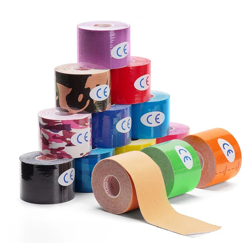 

1pcs Kinesiology Tape Athletic Recovery Self Adherent Wrap Taping Medical Muscle Pain Relief Knee Pads Protector