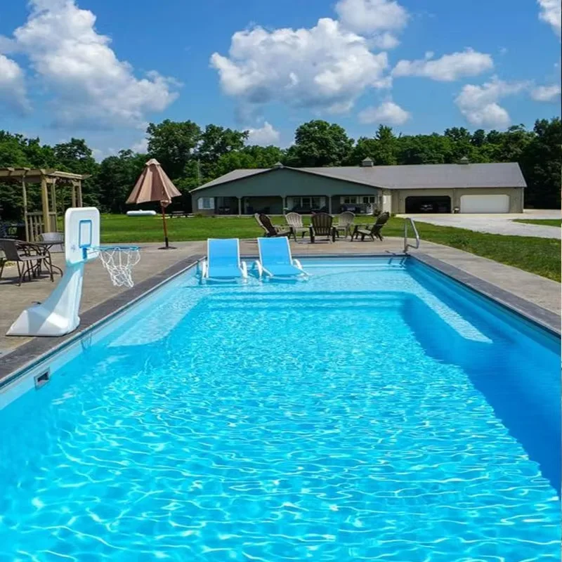 Customized Shipping Home Pre Fabricated Under Ground Spa Pools Swimming Outdoor Fiberglass Swimming Pools
