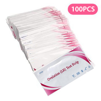 100Pcs LH Ovulation Tests Household Strips Urine Test Over 99% Accuracy Test Kit Strips Pregnancy Test First Response