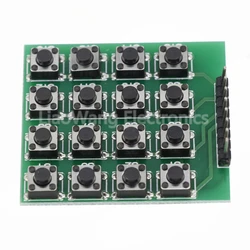 5PCS 8pin 4*4 4x4 Matrix 16 Keypad Keyboard Breadboard Module 16 Button Mcu For arduino Diy Starter Kit