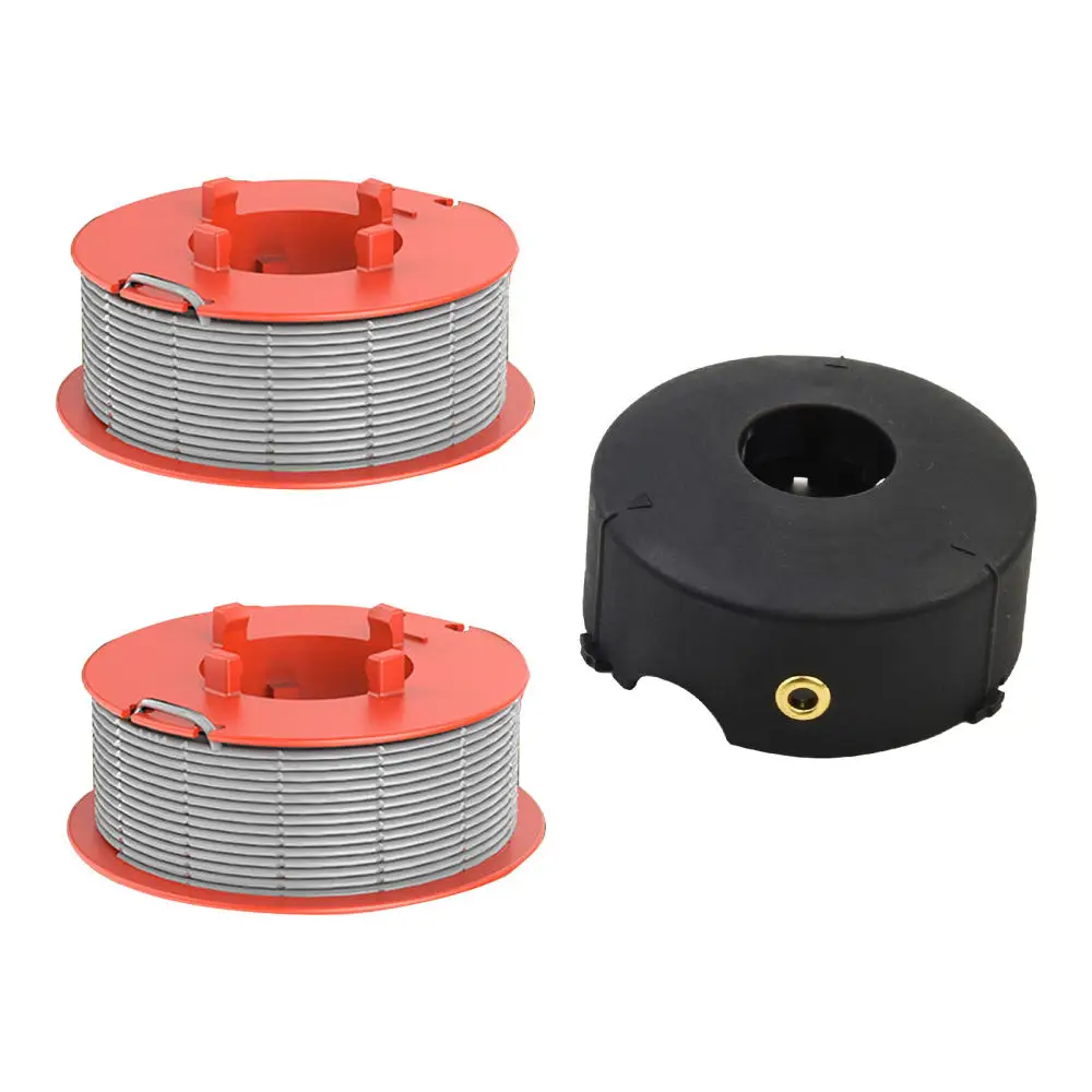 For For Bosch Lawn Mower Trimmer Accessory Spool And Cap Set Replacement Parts Garden Equipment Maintenance Repair Assembly