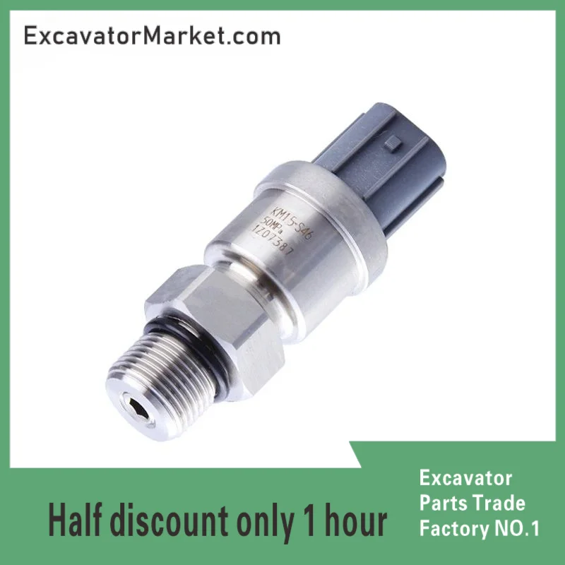 Excavator Accessories KM15-S45 KM15-S46 2157063 1Z07387 High Low Pressure Sensor Switch 5MPa 50MP