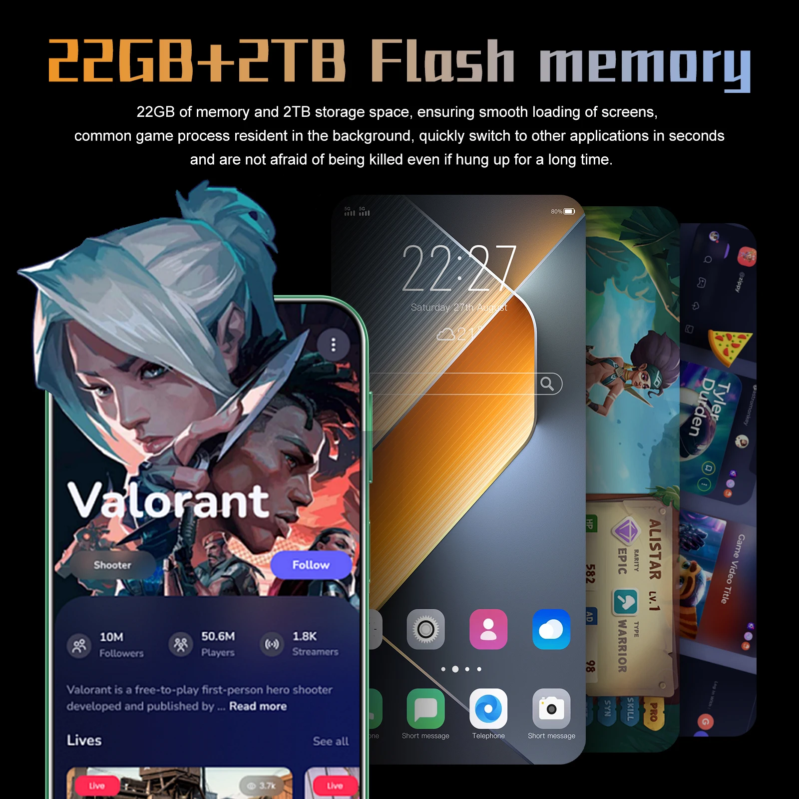 New smartphone Pova 6 Pro unlocks high-definition screen with a 7.3-inch 22GB+2TB 5G dual analog Celulares Android 14 8000mAh