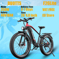 DUOTTS F26Lite E-bike 250W 48V18AH Removable Lithium Battery Adult Travel E-bike Hydraulic Brake 26*4.0 inch Fat Tire City Ebike