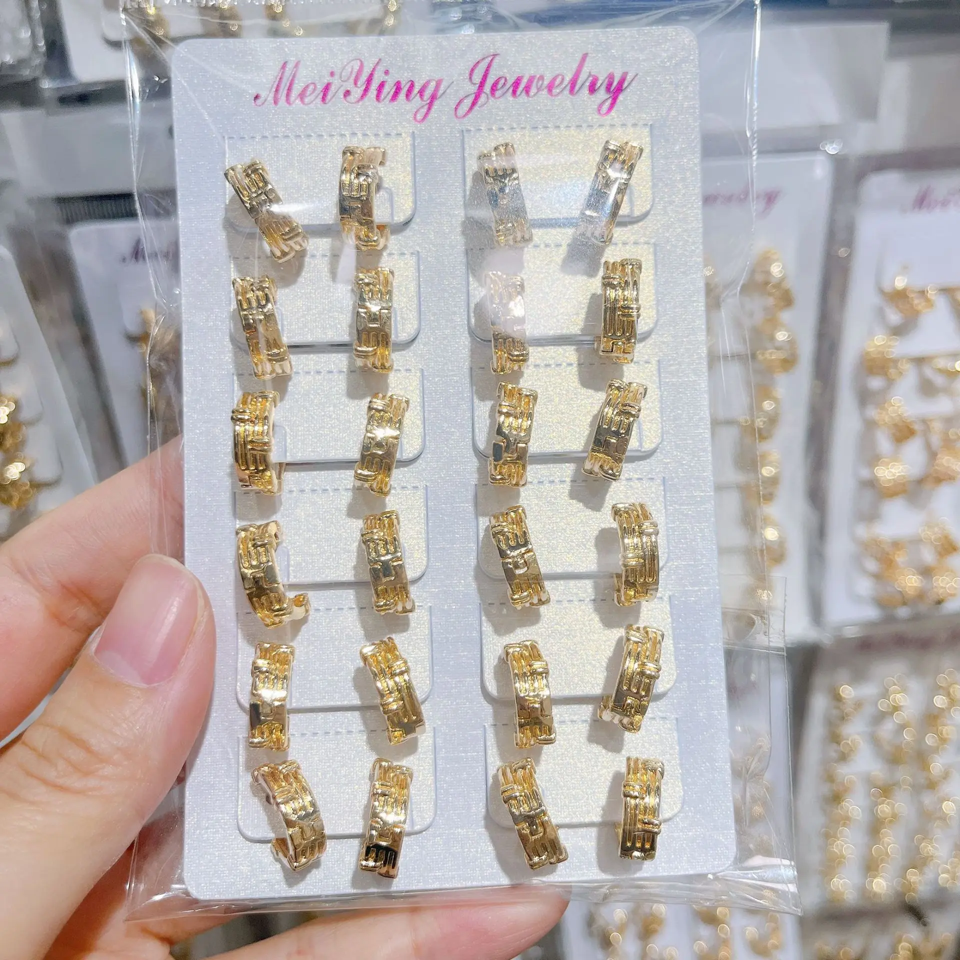 

12 пар медных серег-колец, позолоченные серьги, женские модные ювелирные украшения, аксессуары для подарка на день рождения