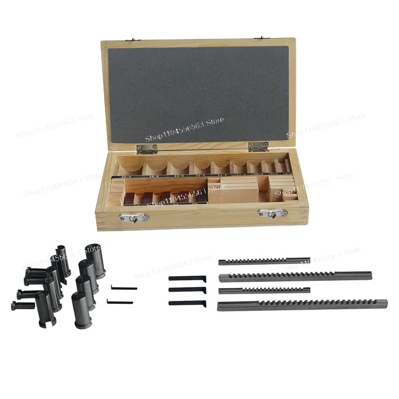 22pcs hss Groove keyway broach broaches set key tool Bushing Shim Set Metric System 12-30 HSS Keyway Tool knife for  Machine