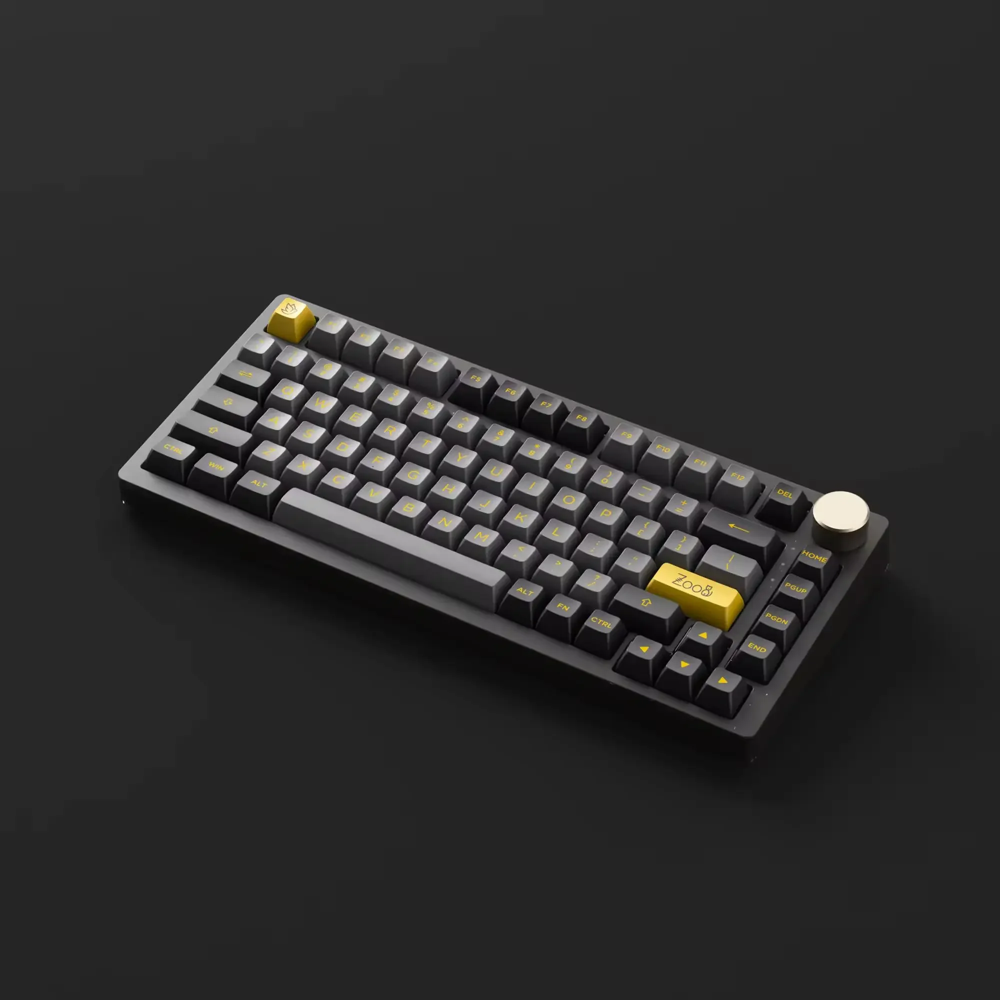 AKKO-PC75B PLUS V2 Teclados mecânicos para jogos de montagem superior, LED SMD multimodos, retroiluminado RGB, teclado sem fio de 75%