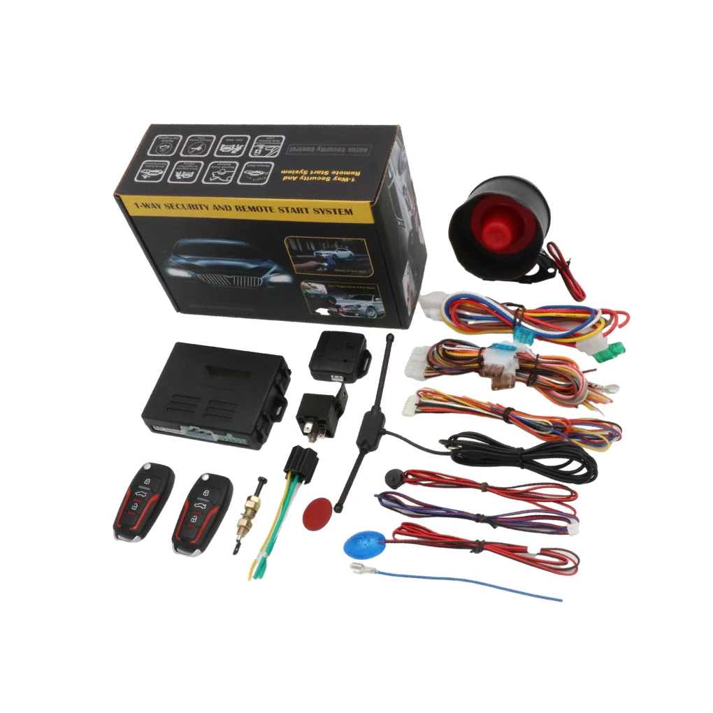 

Smart Key Car Alarm System Remote Trunk Release Passive Keyless Entry Wide Application Universal Type Anti-theft System