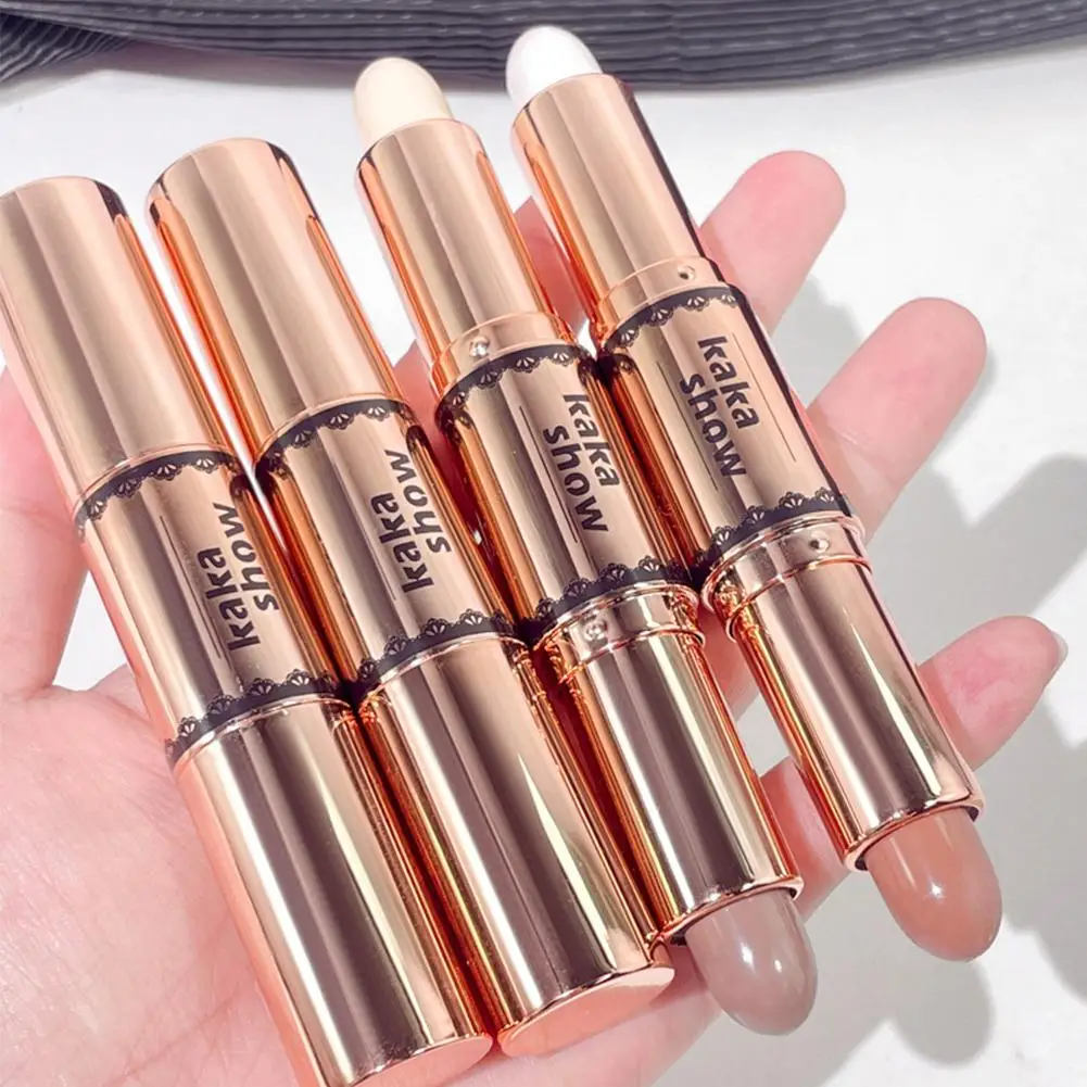 Resaltamiento y Bronzer Stick cara brillo moldeador de nariz larga contorno resaltador lápiz sombra Corrector 3D La Y7N7