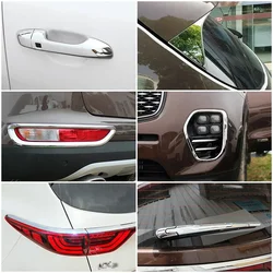 For Kia Sportage QL 2015-2019 Chrome Exterior Moulding Garnish Decoration Protection Sticker Exterior Parts Chromium Styling