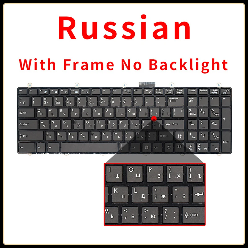 Imagem -04 - Teclado Retroiluminado para Laptop us ru Russo para Msi Ge70 Gt60 Gt70 Gx60 Gx70 Ge60 ms 1675 1764 1759 Ms16gd