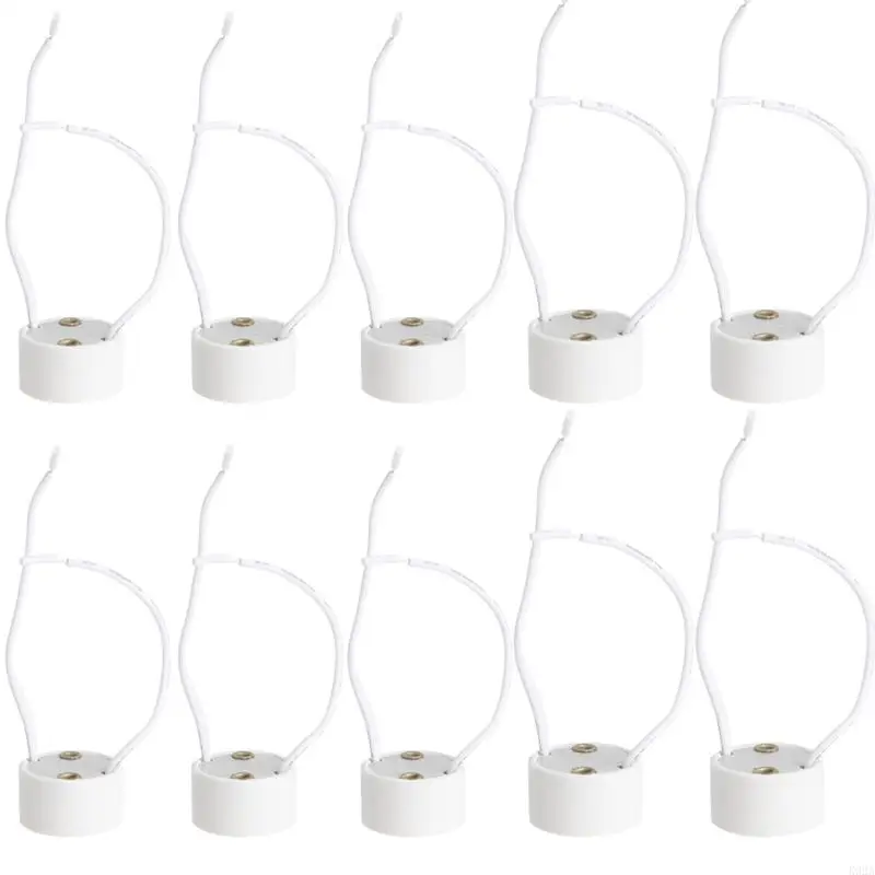 K92A GU10 Bombulento LED LED Lámpara Halógeno Base Base Conector alambre cerámica