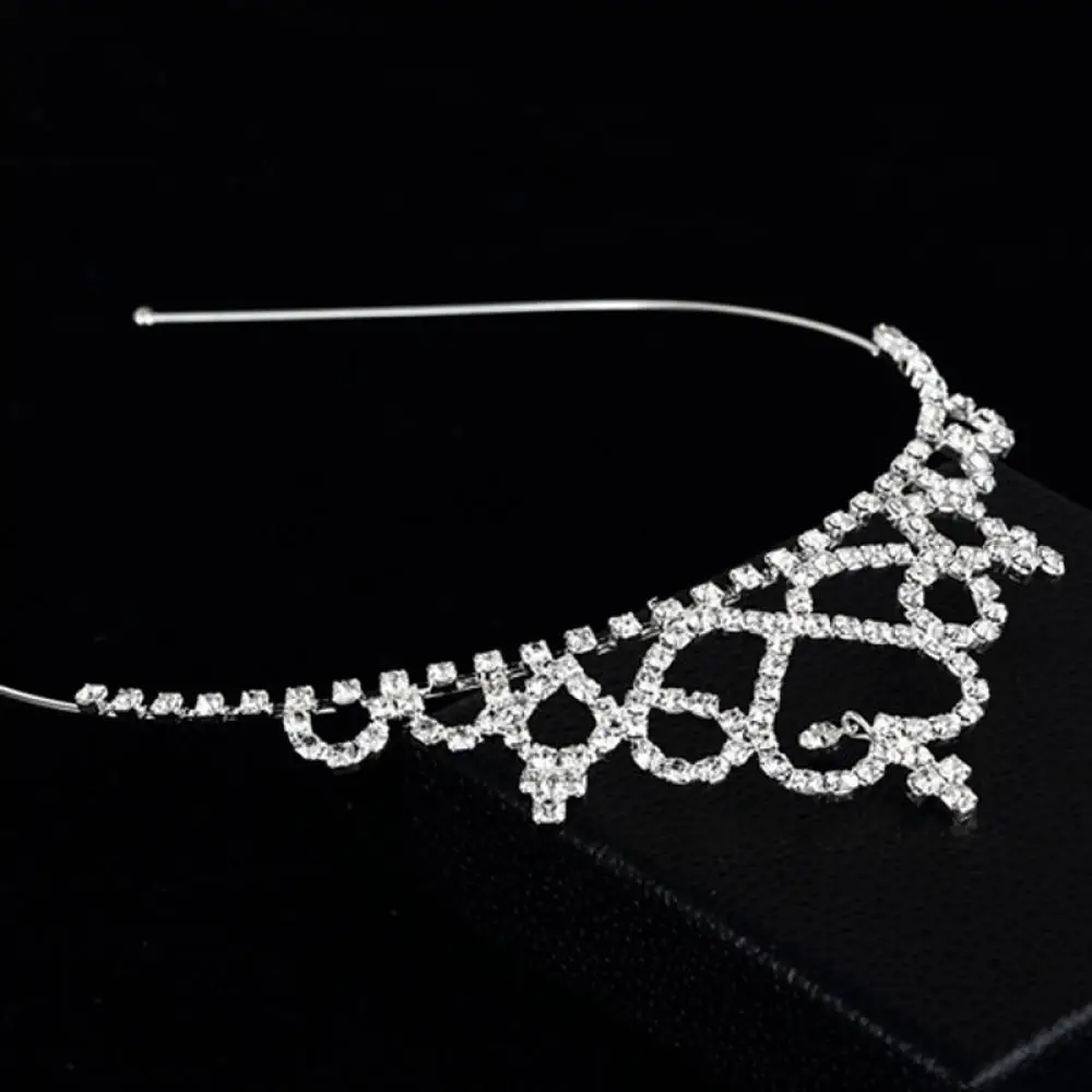 Обруч для волос с бриллиантами и кристаллами принцессы для маленьких девочек, повязка на голову